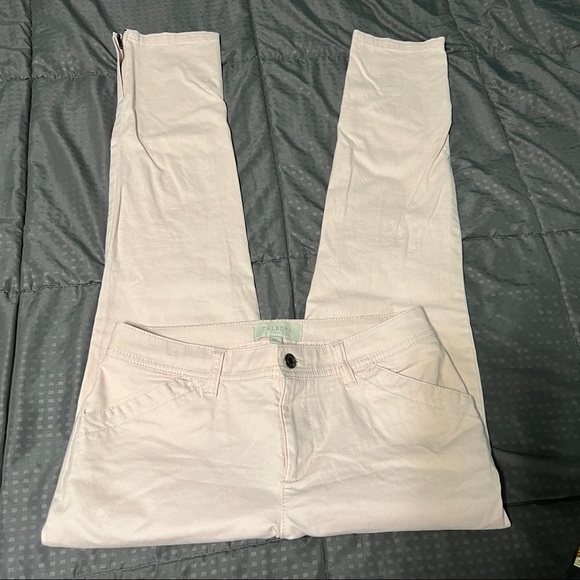 Talbots light pink cropped pants cotton spandex size 2 petite 2P - Picture 1 of 9